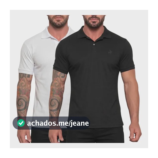 Kit 2 Camiseta Polo Masculina Clássica Confortável Estilosa