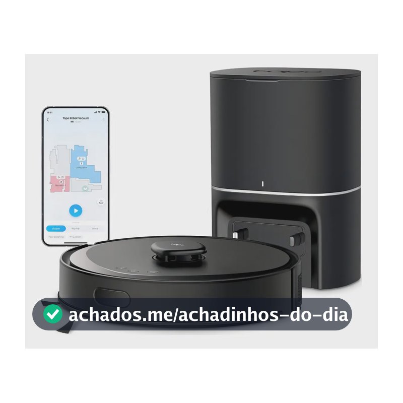 Robô Aspirador De Pó E Mop Tp-link Tapo Rv30 Max Plus