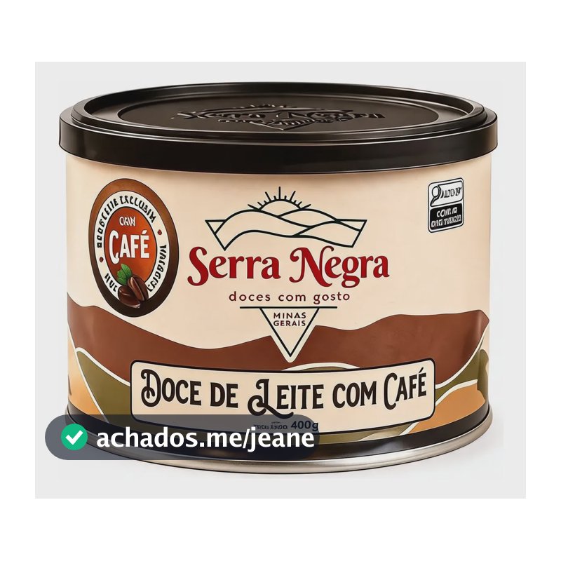 Doce De Leite Cremoso Com Café Serra Negra Gourmet 400g
