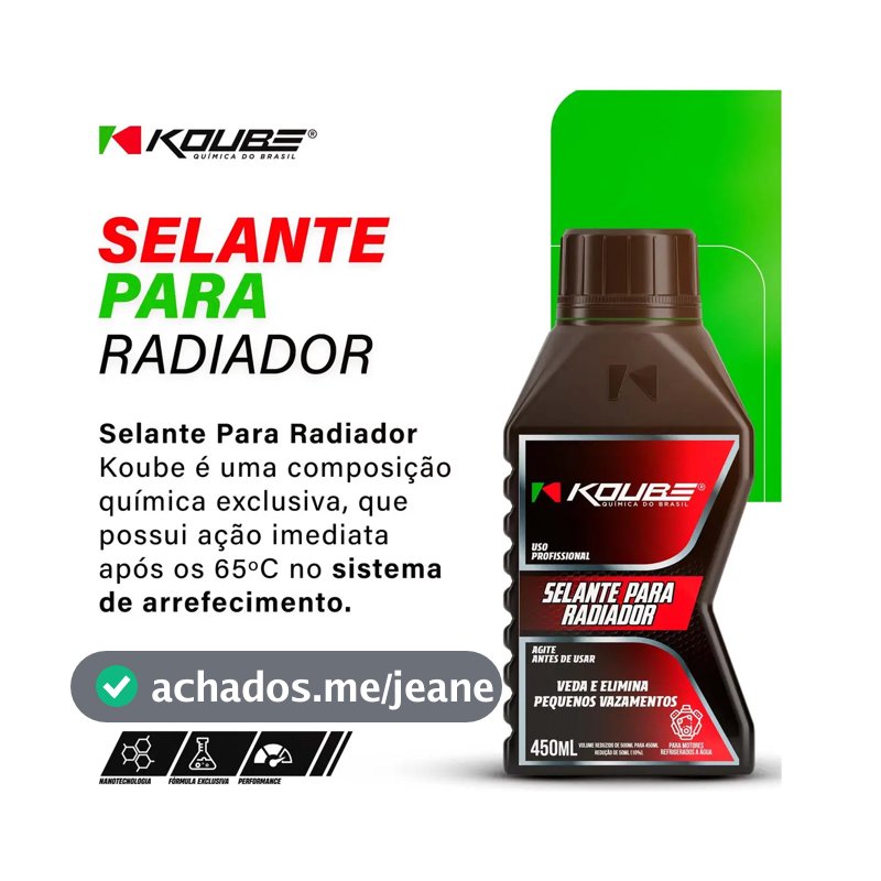 Selante Para Vedar Vazamento Radiador Pro 450ml Koube Original