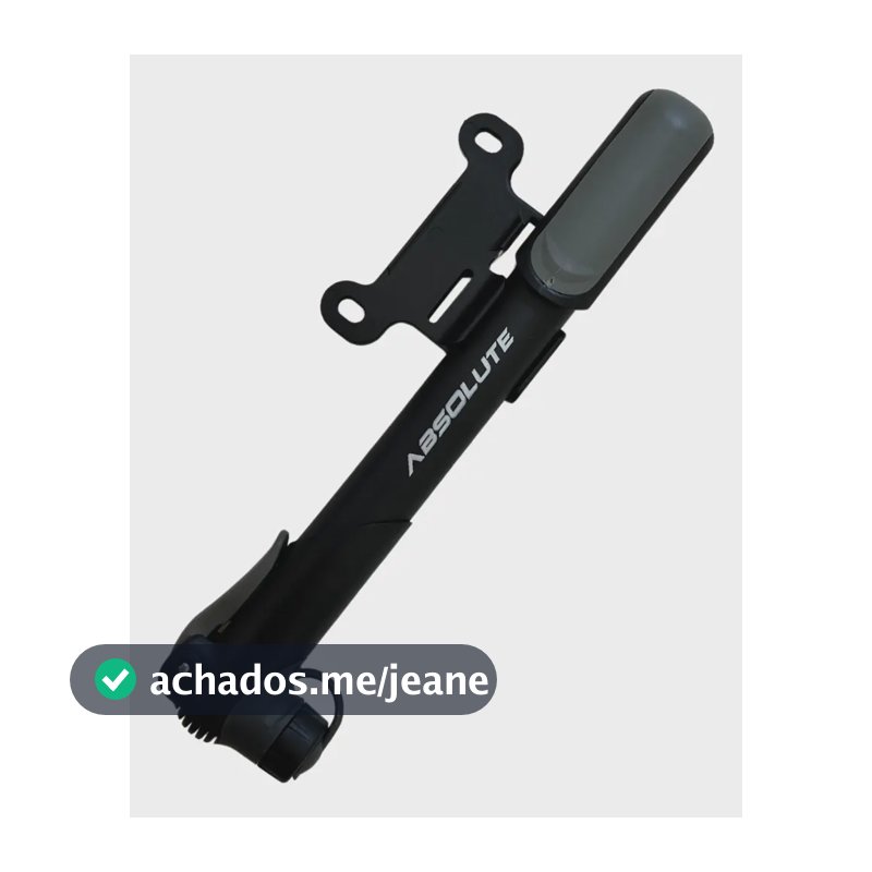 Bomba Encher Pneu Bike Absolute Nero Mini Cor Preto