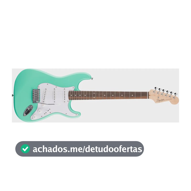 Guitarra Fender Squier Debut Stratocaster Lr Sea Foam Green Destro Água Madeira De Bordo