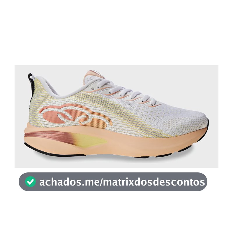 Tênis Esportivo Feminino Voa 2 Olympikus Liso Branco 34 Br