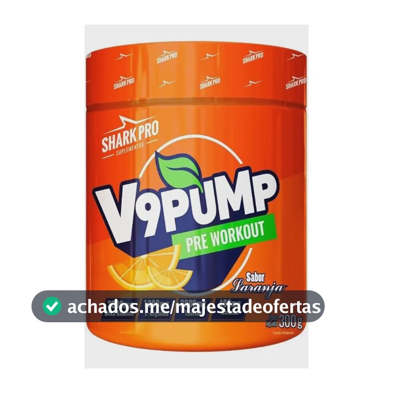 Suplemento em pó Shark Pro Techfun V9 Pump sabor Refrigerante de laranja x 300g