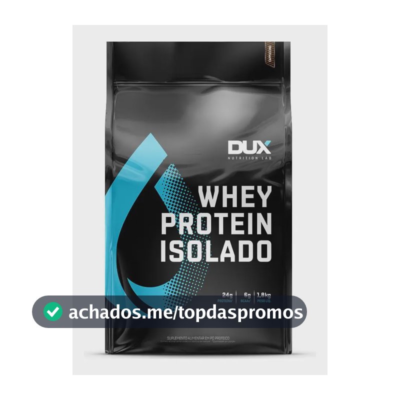 Whey Protein Isolado Dux Nutrition - 1,8 Kg Sabor Chocolate