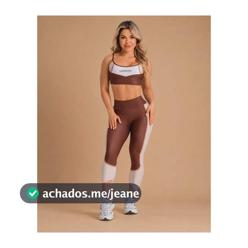 Conjunto Fitness Feminino Calça E Top - Laonefit Alcantra Conjunto Estampado G
