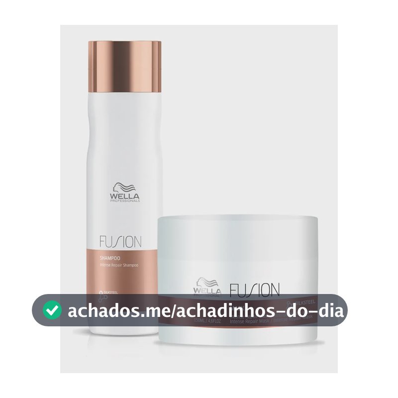 Kit Wella Professionals Fusion Shampoo e Máscara 400 mL