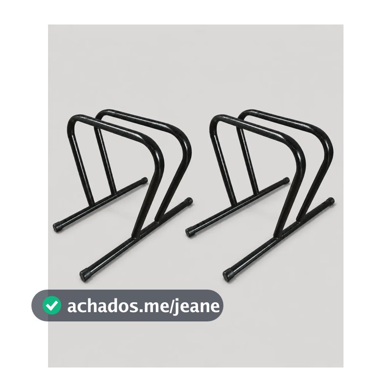 Kit 2 Suportes Modulares Para Bicicleta Kawak De Chão Preto