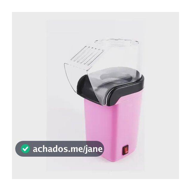 Pipoqueira Elétrica Sem Óleo 1200w Direcionado Sem Óleo Cor Rosa