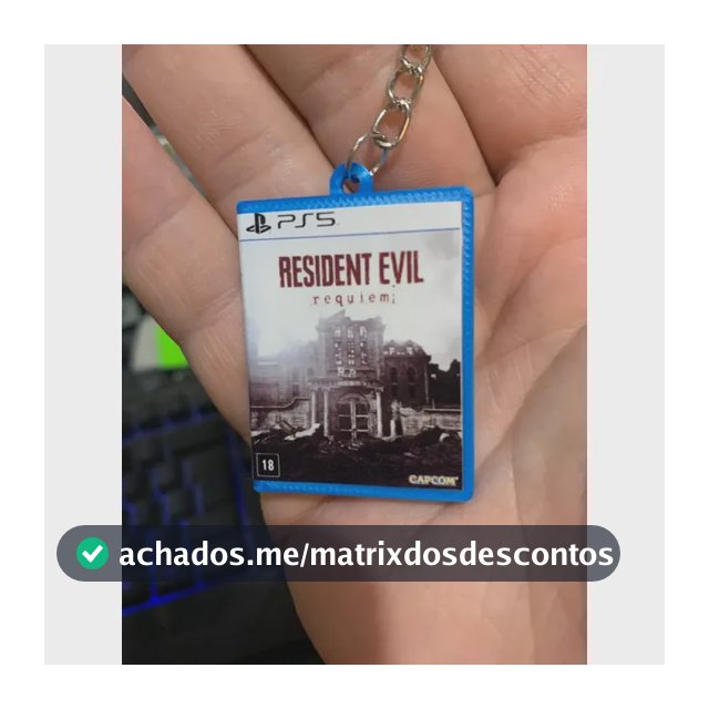 Chaveiro Jogo De Ps4 Playstation 4 Miniatura - Escolha O Seu
