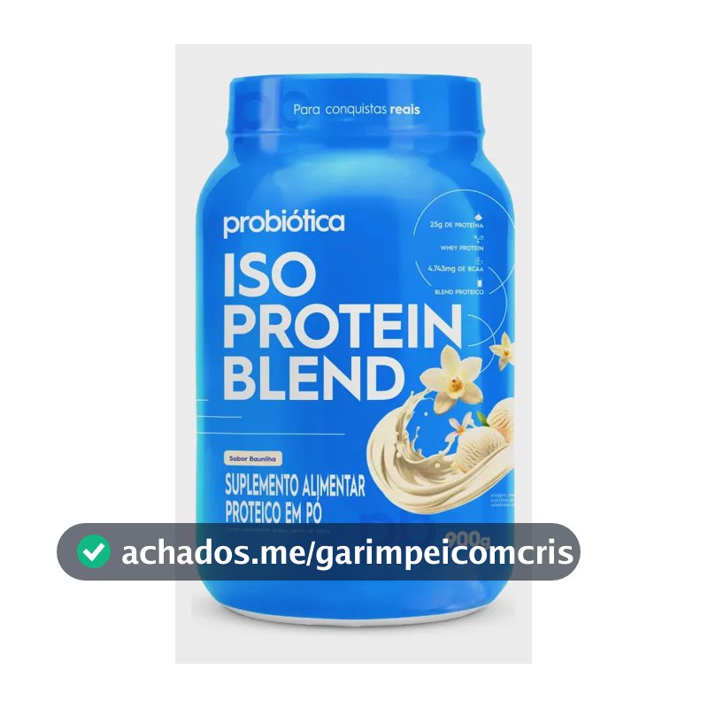 Whey protein Probiótica Iso Blend em pó sabor Baunilha x 900g
