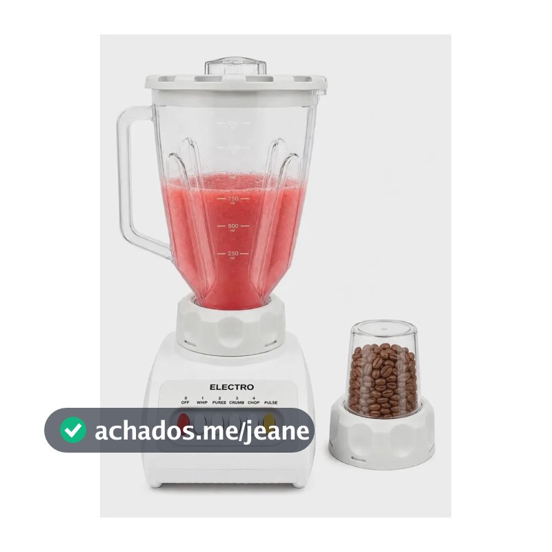 Liquidificador E Moedor De Café Retro Branco 220 Volts Branco 220v