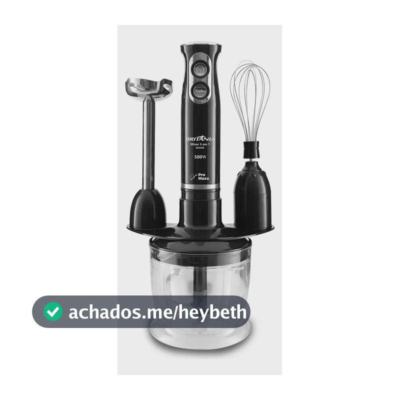 Mixer Bmx400p 3 Em 1 500w Cor Preto Britânia 110v Preto