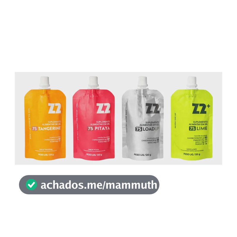 Kit Gel Z2 4x75g 4 Unidades Energia Endurance Original Nf-e Misto