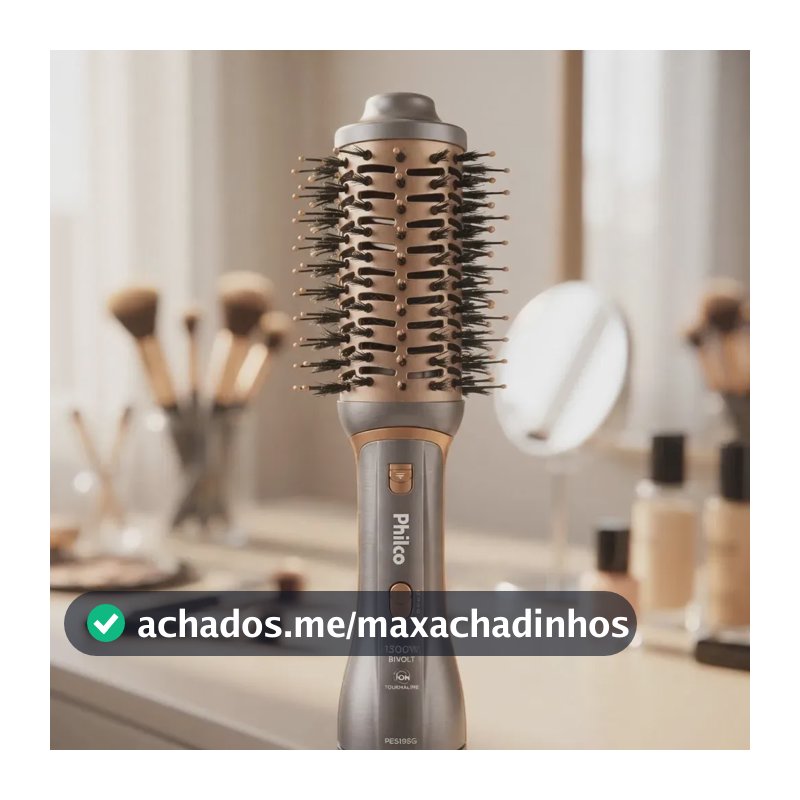Escova Secadora Philco Pes19sg 3 Acessórios 1300w Cor Prata