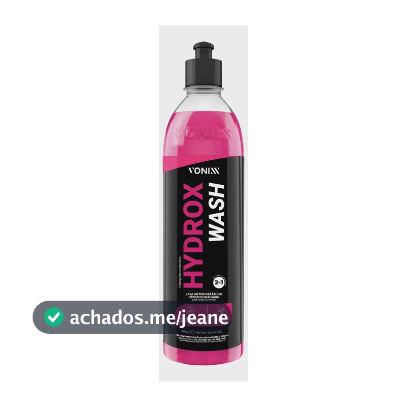 Shampoo Automotivo Hydrox Wash Vonixx 500ml Limpeza e Proteção