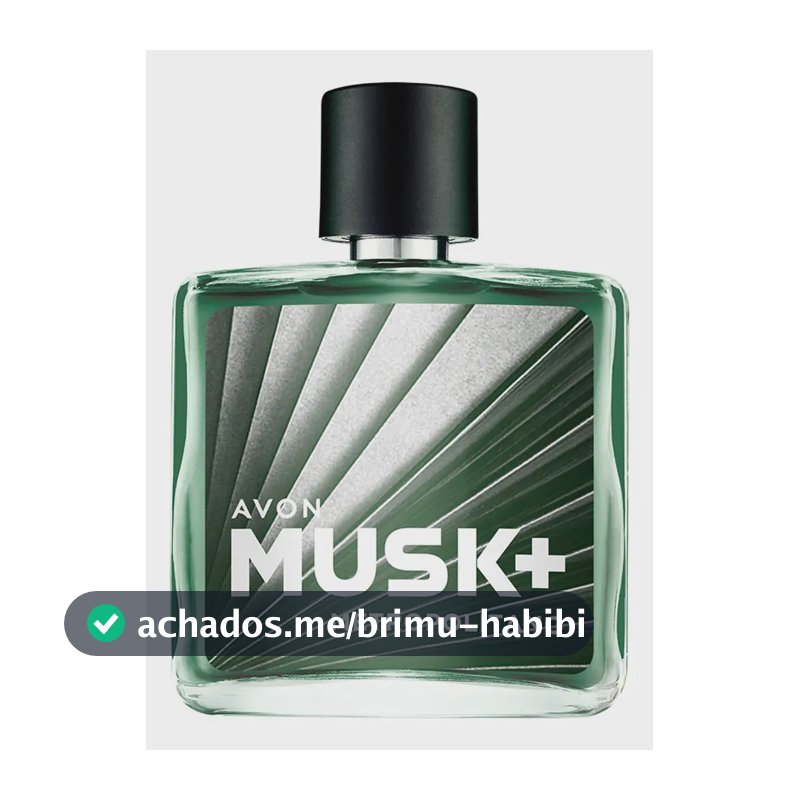 Colônia masculina Avon Musk Metropolitan, contém 75 ml