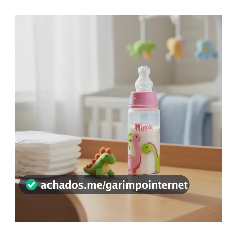 Mamadeira Clássica Bico Ortodôntico Menino Menina 240ml Cor Mamadeira Rosa