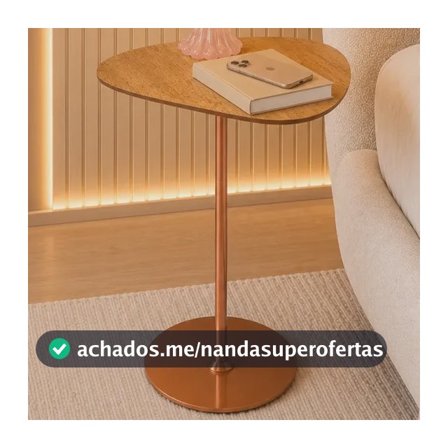 Mesa Cabeceira Orgânica Decoração Industrial Moderna Quarto Fosco Marrom