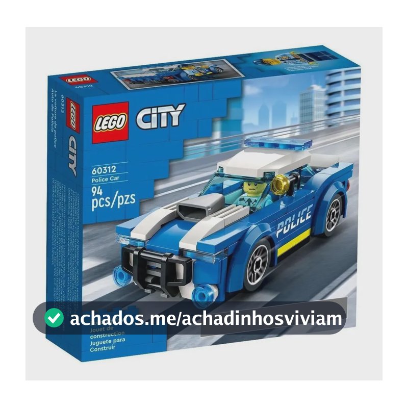 Lego City Carro da Polícia - Lego 60312 - 94 Peças