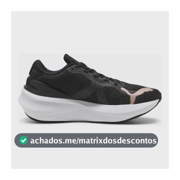 Tênis Feminino Scend Pro 2 Puma Puma Black-rose Gold-puma White Liso 36 Br