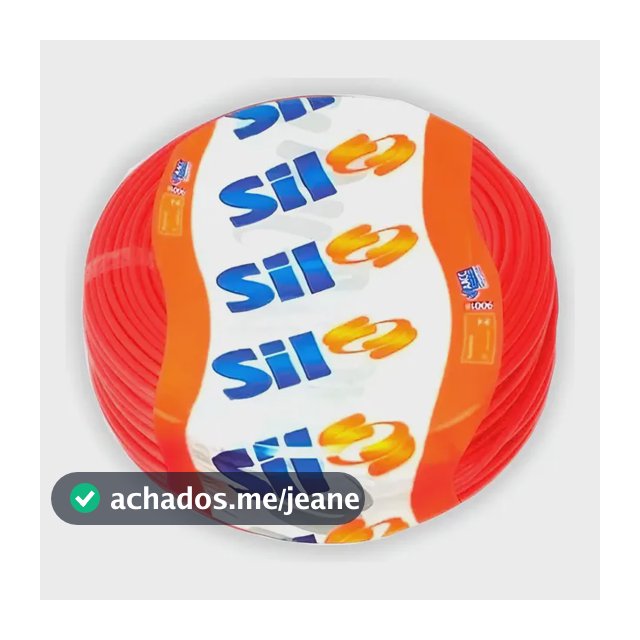 Fio Cabo Flexível 4mm 100 Metros Sil Cores
