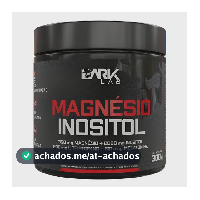 Magnésio E Inositol Taurina Melatonina 300g Dark Lab Maracujá - 50 Doses