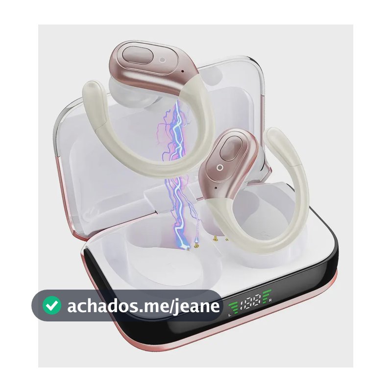 Fones De Ouvido Esportivos Sem Fio Bluetooth 5.3 Mertto Bx31 Rosa