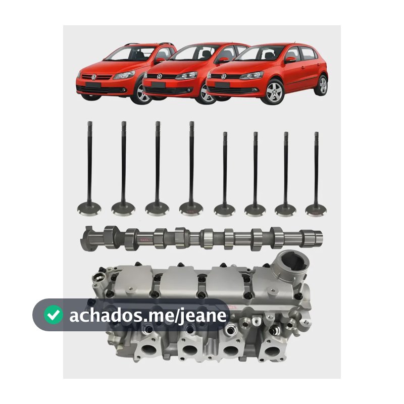 Kit Cabeçote Gol Fox Voyage 1.0 8v Ea111 C/ Eixo C/ Válvulas