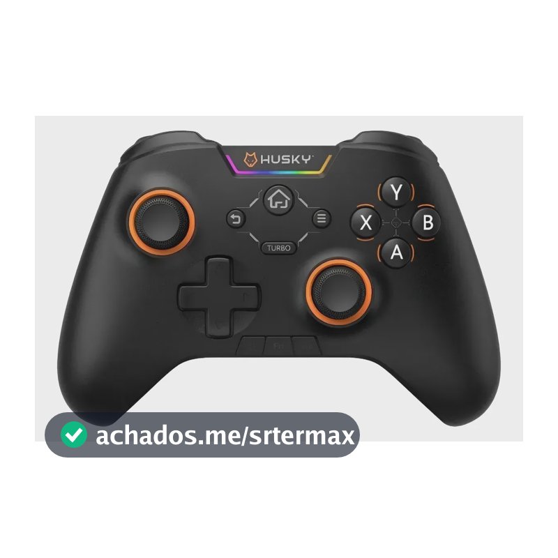 Controle Husky Hunter - Sem Fio, 24 Botões Programáveis, Rgb Preto