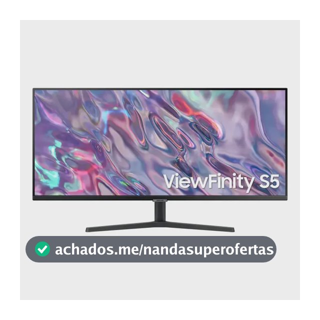 Monitor Samsung ViewFinity S5 34” UWQHD VA LS34C500GALMZD 100Hz 5(GTG) HDMI Headphone Display Port