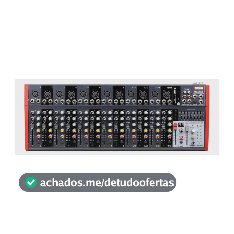 Mesa Som Novik Usb Bluetooth Efeitos Nvk1602btv