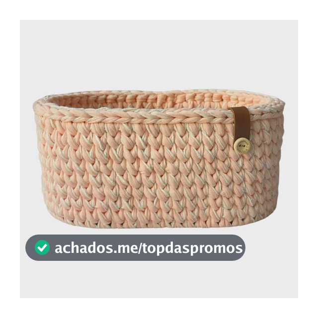 Cesto De Crochê Organizador