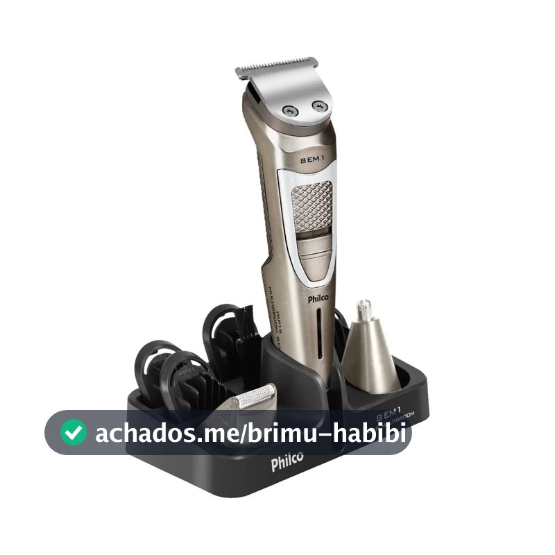 Aparador de Pelos Philco Multigroom 8 Em 1 Pap16 Cor Chumbo