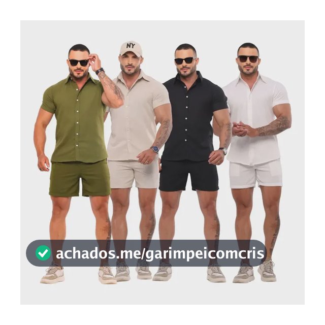 Conjunto Masculino Linho Camisa Shorts Mauricinho Com Bolso