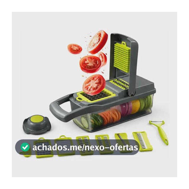 Eps-403 Cortador Fatiador E Ralador De Vegetais Multifuncional 16 Pçs Legumes E Frutas Lâmina Inox