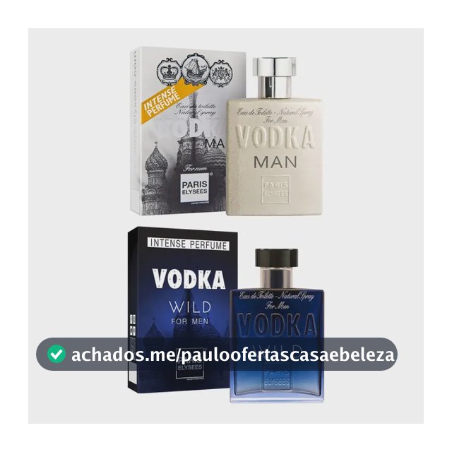 Paris Elysees Com 2 Perfumes ( Vodka Man + Vodka Wild) Volume Da Unidade 100 Ml