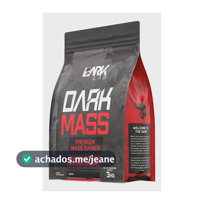 Hipercalorico Dark Mass - 3kg - Dark Lab Sabor Chocolate