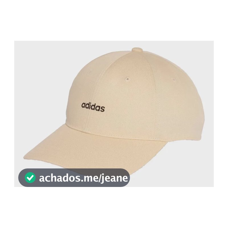 Boné Baseball Bordado Linear adidas Bege P / M