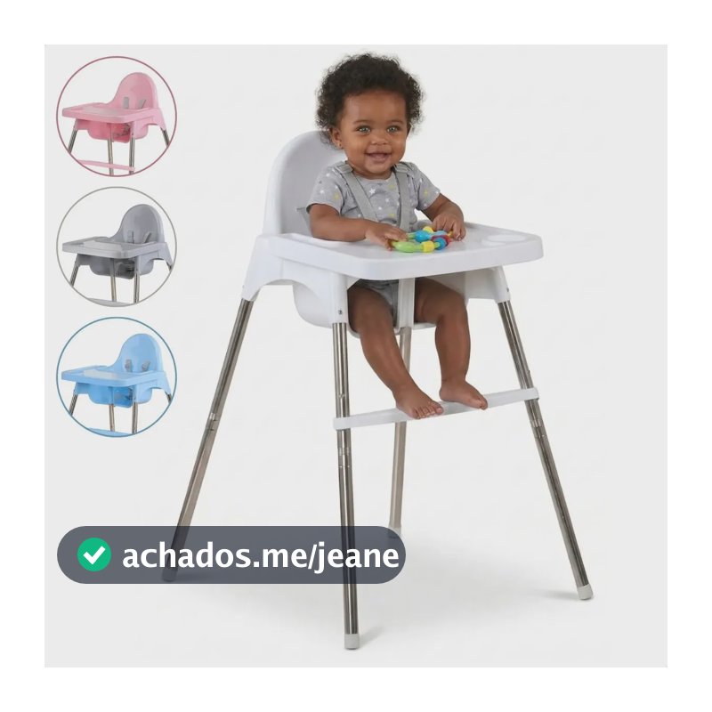 Cadeira De Refeição Portátil Para Bebê Alimentação Infantil Branco