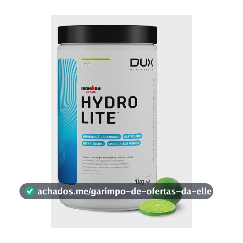 Suplemento Em Pó Dux Nutrition Hydrolite Carboidratos Sabor Limão Em Pote De 1000g Outros
