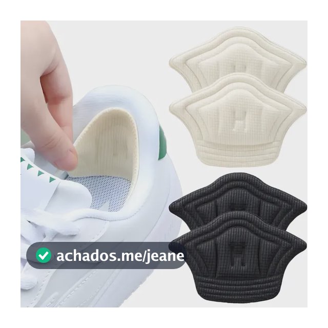 Kit 2 Pares Protetor De Calcanhar Ajustável Almofadado Tênis