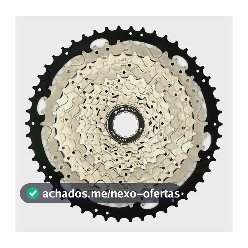 Cassete K7 11v 11x50 Absolute Prata 1x11 Velocidades Mtb Cor Vermelho