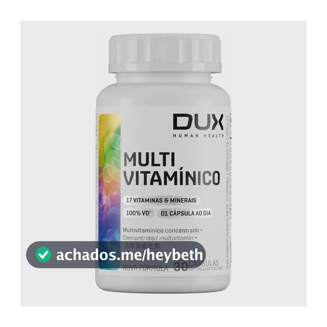 Multivitamínico - Pote 30 Cápsulas Dux Nutrition
