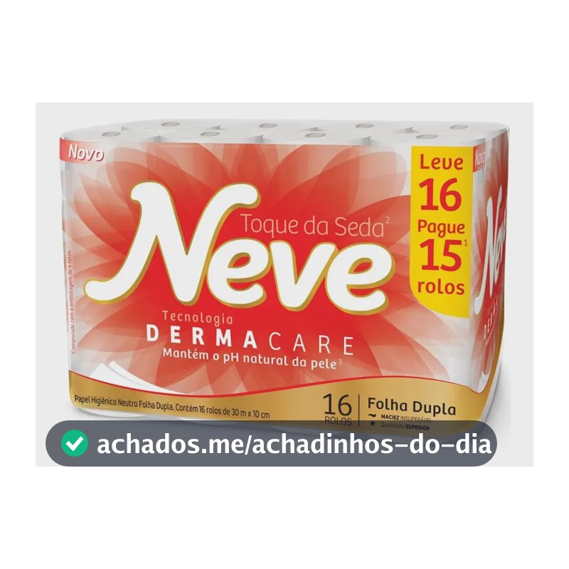 Papel Higiênico Folha Dupla Neve Leve 16 Pague 15