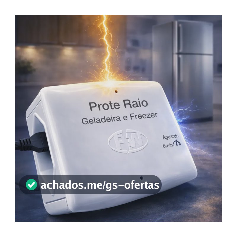 Protetor De Raio E Quedas De Energia Para Geladeira Original 127v Branco