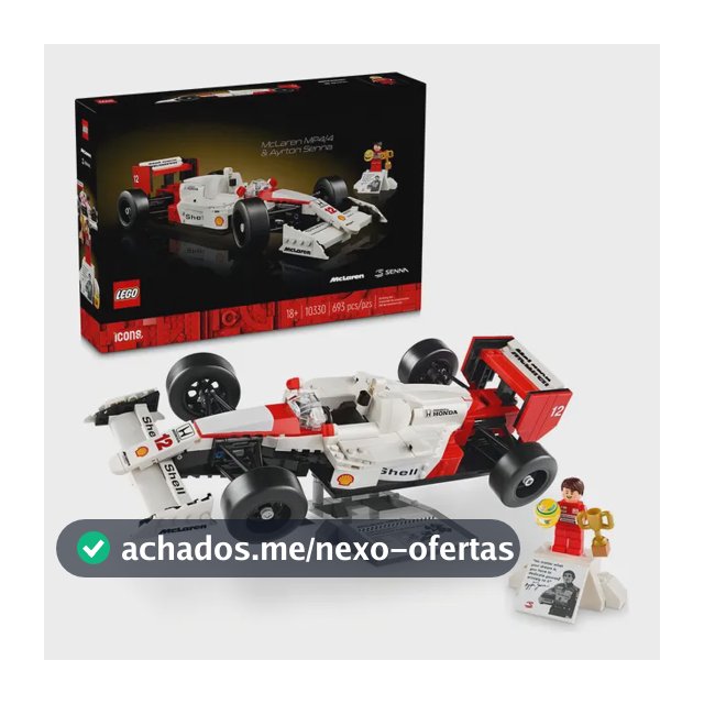 Lego Icons Tributo Ayrton Senna Mclaren Mp4/4 - 693 Pç 10330