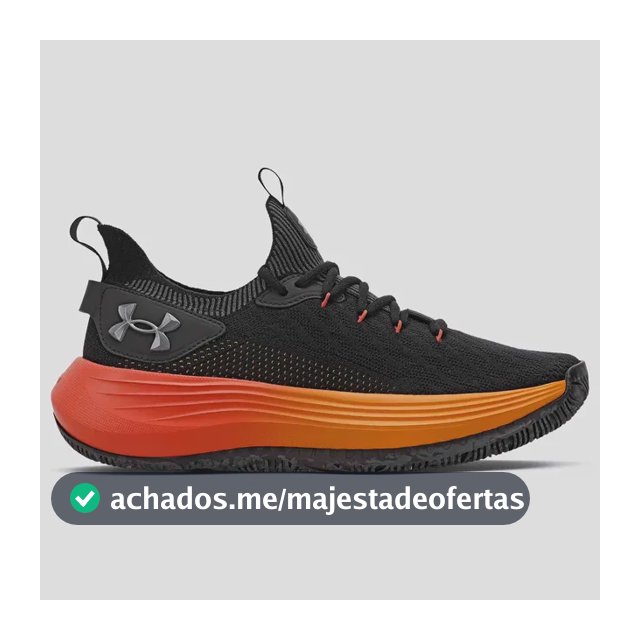 Tênis Masculino Hooper Under Armour Black/lavared/metpewter Liso 44