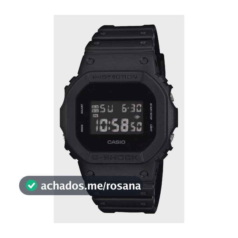 Relógio Casio Masculino G-shock Digital Preto Dw-5600bb-1dr Preto