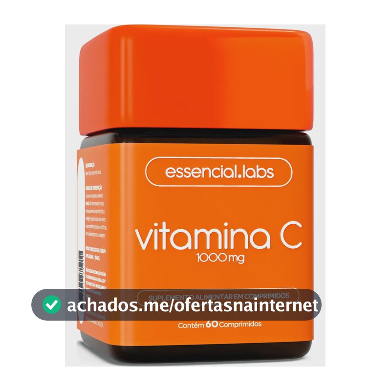 VITAMINA C 1000mg - Fórmula Concentrada e 100% PURA - 60 Doses